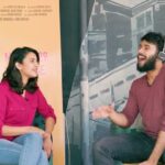 Niharika Konidela Instagram - We tried it and loved it! THE WHISPER CHALLENGE! #suryakantham #march29th @pranithbramandapally @actorrahulvijay @nirvanacinemas