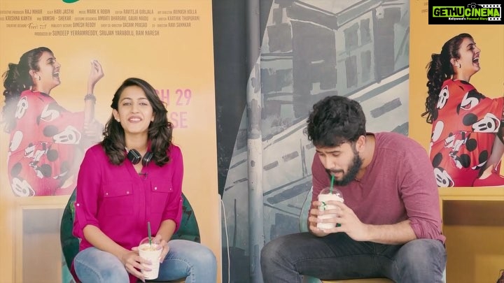 Niharika Konidela Instagram - We tried it and loved it! THE WHISPER CHALLENGE! #suryakantham #march29th @pranithbramandapally @actorrahulvijay @nirvanacinemas