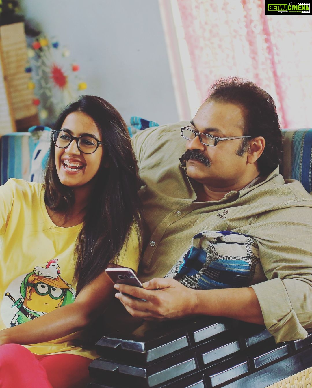 Niharika Konidela Instagram - Happiest Birthday Daduuuuuu!! My biggest supporter. My 10year old kid. My Mr. Know it all. My comic tonic. My ‘I won’t smile for pictures’. My angry bird. My most favourite person! Thank you for everything! 😘😘😘 Love you to the moon and back! ❤️