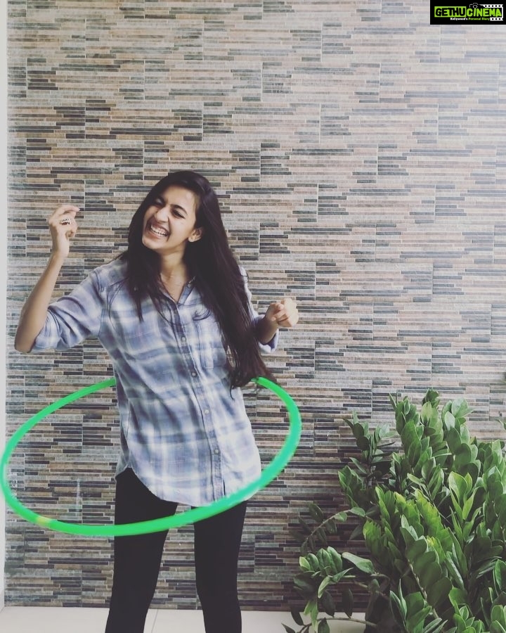 Niharika Konidela Instagram - Hula hooping! My childhood favorite! What is yours? 😁😛