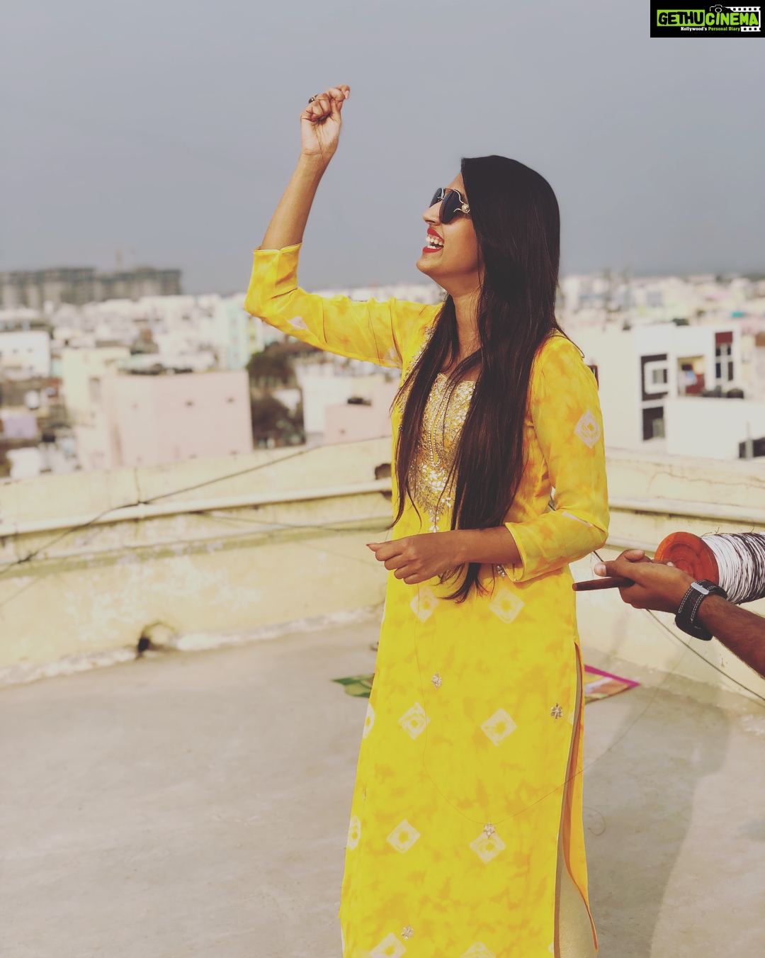 Niharika Konidela Instagram - Who all screamed Kaaaaaaaatt while flying kites today? 😉😃 #sankranthi