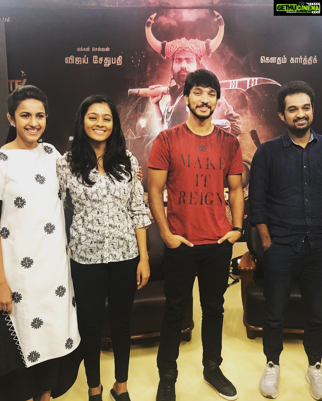Niharika Konidela Instagram - Loving the response for ONNPS! Romba nandri😁 #promotions #onnps Outfit- @pinessaa Styled by @anupellakuru Chennai, India