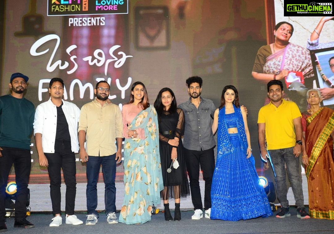 Niharika Konidela Instagram - ALL LOVE! 🧡 Thank you @varunkonidela7 Anna for giving our team such positive energy! Do watch #okachinnafamilystory exclusively on ZEE5 from Nov 19th @zee5telugu