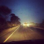 Niharika Konidela Instagram - Car journey #cantsleep #earlymorning #highway