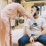 Niharika Konidela Instagram – My baapuji 🥰 @alwaysramcharan 
To many more years of you ragging me, and me embarrassing you! 😂
And Thank you for always being there for charan Anna 🤗

P.S. I’ll make sure I have shorter nails next time🤣
#rakshabandhan2021
Editing credits- @allusirish 😁😅