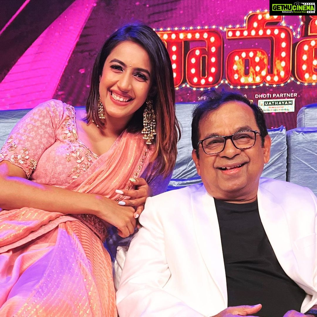 Niharika Konidela Instagram - Happiest birthday to the legend who makes us laugh hysterically, Wishing you a year full with joy, peace and good health ❤️Bramhanandam Uncle! #Bramhifanforlife ✌🏼 🤗🥰
