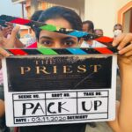 Nikhila Vimal Instagram – Packup 😇
@thepriest_film 
@antojosephfilmcompany 
@jofin_t_chacko 
#myhappinessproject ♥️
#packupday