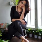 Nikhila Vimal Instagram – Pensive 🖤
Jewellery: @mannu_by_meera 
Footwear: @themadrastrunk