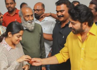 Nikhila Vimal Instagram - You have always been a blessing an inspiration to everyone around you!! Soo happy and fortunate to have worked with you😇.May you have a blessed year ahead!♥️ Happy birthday Mammooka ♥️ @mammootty