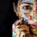 Nikhila Vimal Instagram - I prefer living in color🎨 . . . . #paintmyself #personalphotographer #adoptedthesecondone #colorsgivehappiness Veedu