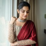 Nikhila Vimal Instagram – 📸: @kiransaphotography 👗: @tamaarachennai 💄: @makeupbywanshazia 💍: @fineshinejewels 
Styling: @anusha_cherupalli