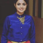 Nikhila Vimal Instagram – Medameedhaabbayi pre release event😇. Costume by @oyildesignstudio Hyderabad