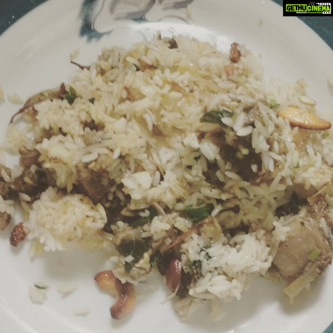 Nikhila Vimal Instagram - Todays special mutton biriyani😋😋