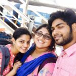 Nikhila Vimal Instagram - Jab we met :)#ammol#suhas #selfie