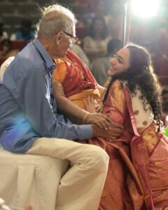 Nithya Menen Instagram - .... my grandparents were the most 'in love' people I saw growing up.. they stared at each other all the time . Even in this picture, she grabs his hand 😊  #grandparents