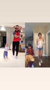 Panchi Bora Instagram - Prachi and Neev dancing with their lil ones!!! 😂😂😂
