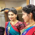 Papri Ghosh Instagram - Sometimes we all get mesmerized with our own reflection, can’t even take our eyes away from mirror Jewelry @cheapokart Blouse @adhya_vyshnavee #selflove #mirrorpic #paprighosh #pandavarillam #kayal #suntv #serial #actress #serialactress #krishna #colorful #mesmerized #love #loveyourself