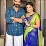 Papri Ghosh Instagram - Happy birthday @naresheswar Wish you many more happy returns of this day! Be happy always 😃 My saree @cyn.thiacollections #happybirthday #birthday #birthdaywishes #naresheswar #paprighosh #pandavarillam #kuttykayal #suntv #serial #actor #actress @suntv