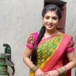 Papri Ghosh Instagram - Happy Onam🙏 Saree from @preethi_sarees_collection_ #paprighosh #pandavarillam #kayal #suntv #serial #actress #heroine #onam #saree #nareshclick