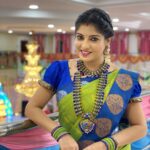 Papri Ghosh Instagram - When you are ready to dress up, God gives you occasion to celebrate 🎉 Saree @_cindrellas_closet Jewellery @kayels_creations Blouse @adhya_vyshnavee #takenby @naresheswar @nareshclick @suntv #terracotta #terracottajewellery #greensaree #pattusaree #blue #paprighosh #pandavarillam #suntv #suntvserial #tamilserial #serialactress #actress