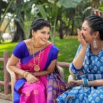 Papri Ghosh Instagram - She hates me for making her #laugh #always -even for #photo @elakiyactress PC @naresheswar 📸 #pandavarillam #kayal #maheshwari #nayagi #kanmani #sumathi #offscreen #paprighosh @suntv