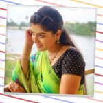 Papri Ghosh Instagram - Enjoying #nature in this #rain #naturelovers #rainyday #green #saree #savetheearth #paprighosh #pandavarillam @naresheswar