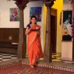 Papri Ghosh Instagram - The way I love to be❤️ #devotional #deepam #puja #paprighosh #saree #tamilsong thanks for making it @naresheswar #pandavarillam