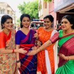 Papri Ghosh Instagram - Real fun talk in between crying scenes of both the serials #nayagi #azhagu #suntv