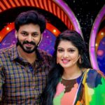 Papri Ghosh Instagram - Watch us @suntv today 12pm onwards back to back #rowdybaby & #poovathalaiya @naresheswar Colorful dress from @s2.boutiqe
