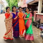 Papri Ghosh Instagram - Real fun talk in between crying scenes of both the serials #nayagi #azhagu #suntv