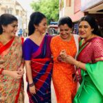 Papri Ghosh Instagram - Real fun talk in between crying scenes of both the serials #nayagi #azhagu #suntv