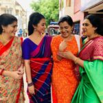 Papri Ghosh Instagram - Real fun talk in between crying scenes of both the serials #nayagi #azhagu #suntv