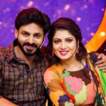 Papri Ghosh Instagram - Watch us @suntv today 12pm onwards back to back #rowdybaby & #poovathalaiya @naresheswar Colorful dress from @s2.boutiqe