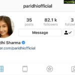 Paridhi Sharma Instagram – Finally verified
Yes this is my true account😊