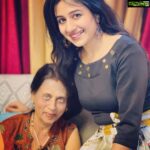Paridhi Sharma Instagram - I still remember the day when after marriage first time I entered my in laws home, and my mother in law said, "Paridhi wear the clothes you want, live the way you want, and they always respected my choice" Instantly I got connected to her. Only a woman of true character can instil such feelings in you 😊 Our country needs such mother in laws 🙏 Mummy you are wonderful, very intelligent, artistic, full of values, full of expressions, we can hear you for hours without getting bore ever, as your talks and expressions are very alluring😀🙏 Happiest birthday to our dearest mummy and Kishhu ki dadi🥰 #happybirthday #sasumaa #wishes #blessings #love @vatsalsaksena @tanmaisaksena