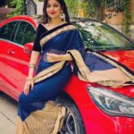 Paridhi Sharma Instagram – Love for Sari ❤️
#sari #indian #loveforsari #traditional #bluered #india #instapic 
Pic Credit @vatsalsaksena