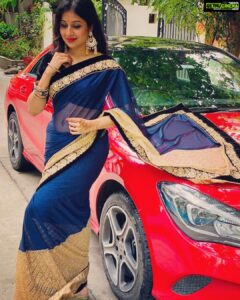 Paridhi Sharma Instagram - Love for Sari ❤️
#sari #indian #loveforsari #traditional #bluered #india #instapic 
Pic Credit @vatsalsaksena