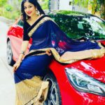 Paridhi Sharma Instagram - Love for Sari ❤️ #sari #indian #loveforsari #traditional #bluered #india #instapic Pic Credit @vatsalsaksena