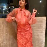 Paridhi Sharma Instagram - Today’s accomplishments were yesterday’s impossibilities. Good Morning 😊 ❤️Dress Designer : @mayatrijaiswar @mayatrijaiswar16.mj Pic Credit @tanmaisaksena #mynewlook #instapic #carryit #looks #paridhisharma #connectwithpari