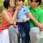 Paridhi Sharma Instagram - Can never stop kissing you, cuddling you and loving you ❤️ #mybabymylove #ridharv #kishhu #mummapapa #parentslove #forever #infinite #❤️ #mylittleboy #family #myhubby #togetherness #momentsoflife @tanmaisaksena