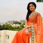 Paridhi Sharma Instagram - Flaunting my Indian-ness… Love wearing a Sari!! #tradition #simple #elegant #ethnic #sari #Indianwear