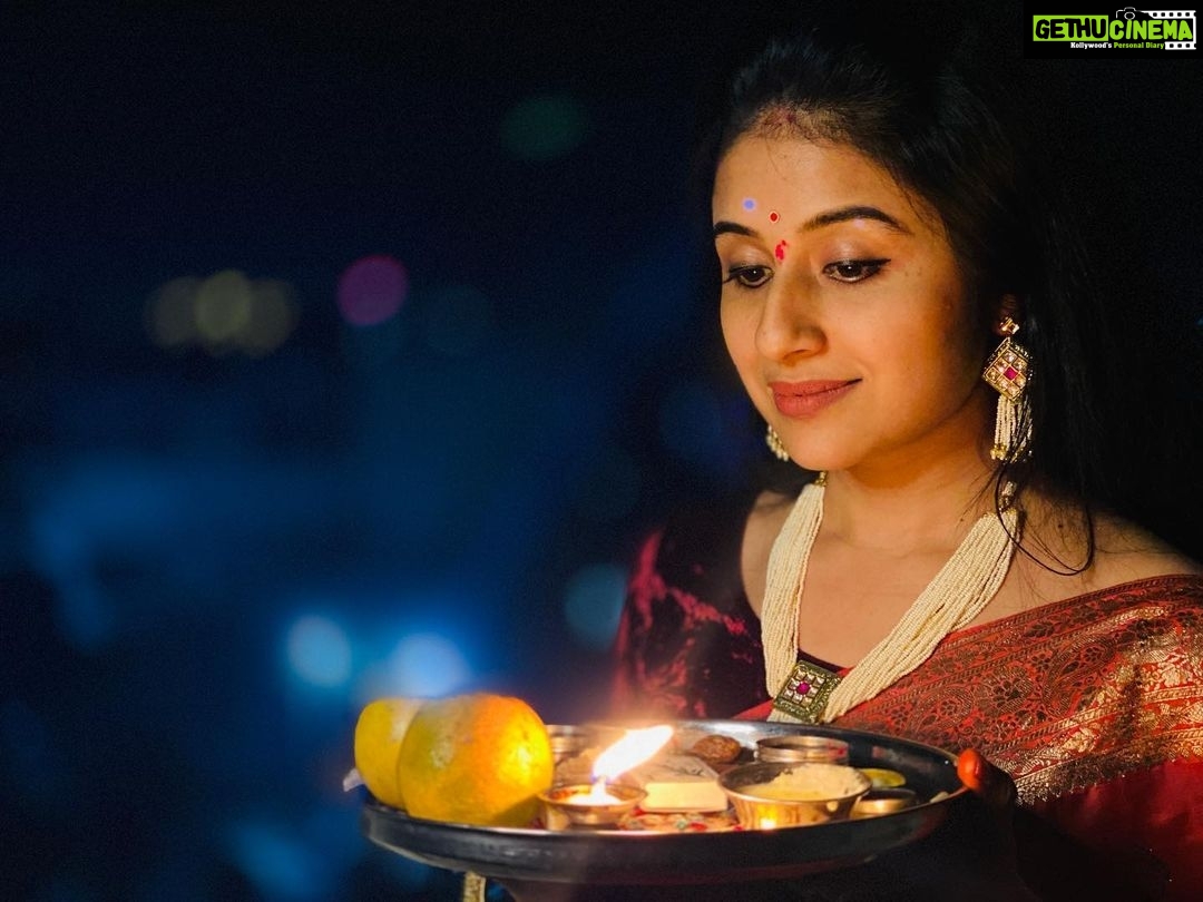 Paridhi Sharma Instagram - Happy Karwachauth😊🙏 #celebration #prayers #pooja #fast