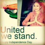 Paridhi Sharma Instagram - Bharat Mata ki Jai😀🙏Swatantrata Diwas ki Hardik Shubhkamnaye.. Pls visit on my YouTube Channel to watch the video on Independence day..link in my bio of Insta.. Celebrate our unity in diversity 😀 #Bharat #independenceday #loveforcountry #15thAug #merabharatmahaan #pridefornation