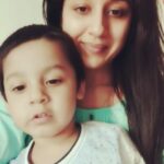 Paridhi Sharma Instagram - Reliving my childhood😀 #mothersonbonding #johnypapa #poem #cutenessoverload #innocence #learning #patialababes @tanmaisaksena