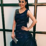 Paridhi Sharma Instagram - New getup and style in Gold awards🤗 @zee5 Thanks to my stylist Victor😀 Styled by @stylingbyvictor #sohailmughal Outfit Designer - @navdurgacreation Co ordination done by - @eventepisode Earings @izaarajewellery Ring @kohar_jewellery Make Up #kirandada Hair style #sulbha #goldawards2019 #newlook💇 #experiment #blue #elegance #awardnight #filmcity