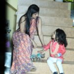Paridhi Sharma Instagram - Mom and Son busy in talks 😀😀 #mybabymylove