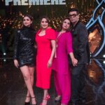 Parineeti Chopra Instagram - Weekend photo dump⚠️ Gang’s all here!🥇 @karanjohar @madhuridixitnene @farahkhankunder @mithunchakrabortyofficial @bharti.laughterqueen #Hunarbaaz @colorstv