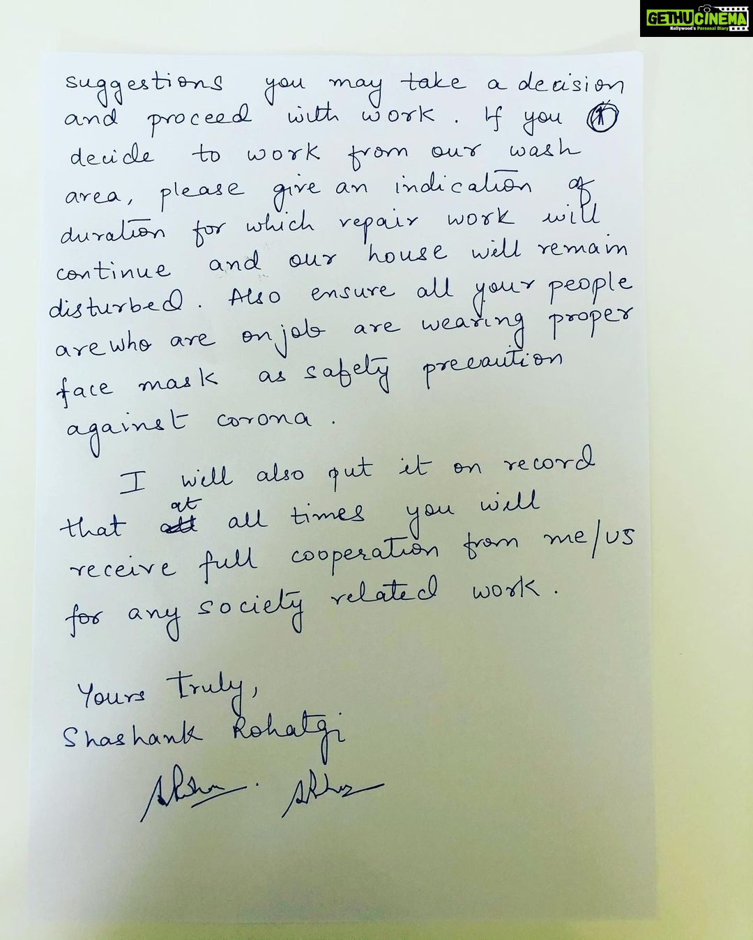 Payal Rohatgi Instagram - This letter was given to us today around 11.30 am. Please collect our reply🙏 #sundarvanepitome #byelaws #payalrohatgi