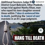 Payal Rohatgi Instagram - We as a society can’t make jokes on rape or rape victims. Pls understand. #payalrohatgi Posted @withregram • @lawbeatind “Be hanged by neck till he is dead,” said a Bahraich District Court of Uttar Pradesh, while delivering the verdict in a case where a 14-year-old girl had been repeatedly raped by her own father, one Nanhu Khan. The court noted that the case fell under the category of the 'rarest of rare'. In its exhaustive judgment, instead of referring to the girl as victim, the court named her “Shuja” in pursuance of Apex court’s ruling in Nipun Saxena vs Union of India (2018). While evaluating as to whether this case fell under the category of rarest of rare, court highlighted that it was a case where a father raped his natural minor daughter not only once but many times. #Pocso Read more on lawbeat.in or download our app on Android or IOS #legalnews #indianlegalupdates #indianlegalnews #indianlawupdates #indianlaws #indiancourts #indianlegalsystem #indianlegal #courtupdates #indiannews #law #lawyers #legaladvice #legaleagle #legalissues #indiansociety #sociolegal #courtroomupdates #courtsofindia #lawupdates #indianjudiciary #judges #indianlaws #childrights #rape #rapeculture #rapecase