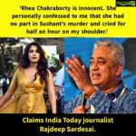 Payal Rohatgi Instagram - Rhea has a NEW SUGARDADDY. He is called #RajdeepSardesai 🙏 This bechari Rhea was #scared of Sushant’s sisters visit 🤔 Wonder what the bechari was hiding ??? #payalrohatgi